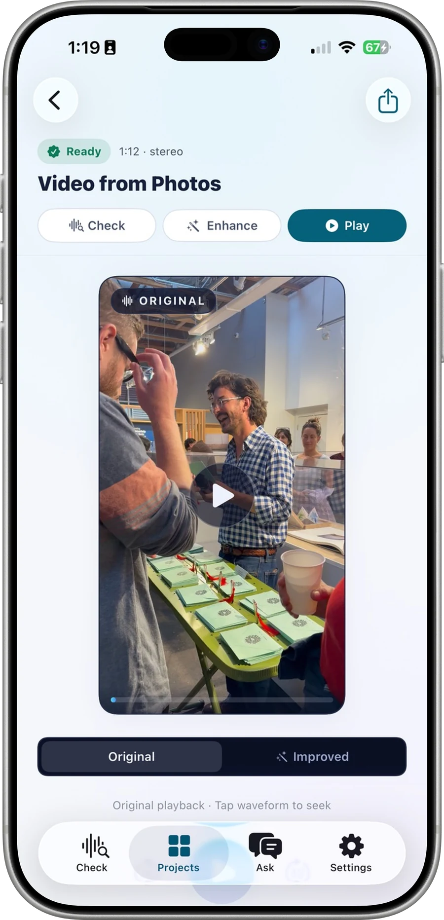 AuraLinter — App Store screen in an iPhone mockup, 1 of 2