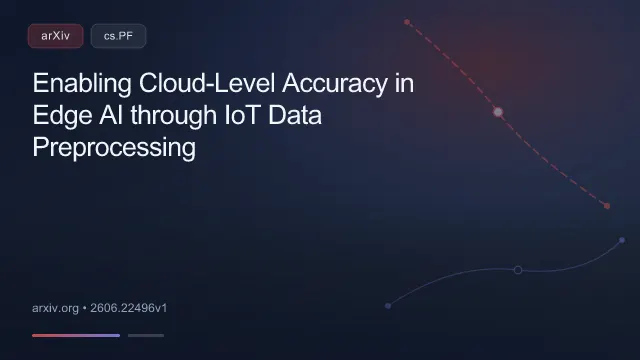 Enabling Cloud-Level Accuracy in Edge AI through IoT Data Preprocessing
