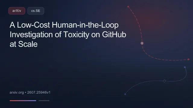 A Low-Cost Human-in-the-Loop Investigation of Toxicity on GitHub at Scale