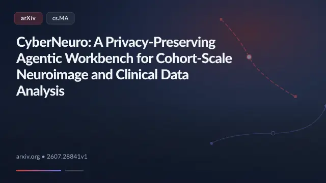 CyberNeuro: A Privacy-Preserving Agentic Workbench for Cohort-Scale Neuroimage and Clinical Data Analysis