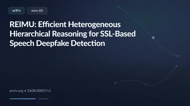 REIMU: Efficient Heterogeneous Hierarchical Reasoning for SSL-Based Speech Deepfake Detection