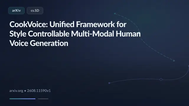 CookVoice: Unified Framework for Style Controllable Multi-Modal Human Voice Generation