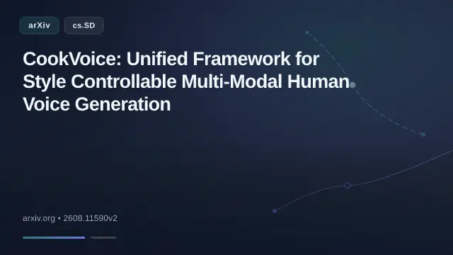 CookVoice: Unified Framework for Style Controllable Multi-Modal Human Voice Generation