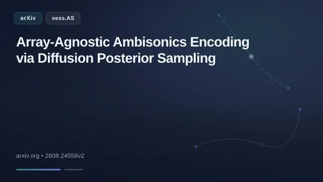 Array-Agnostic Ambisonics Encoding via Diffusion Posterior Sampling