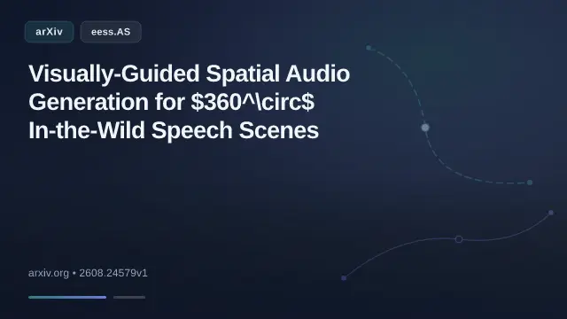 Visually-Guided Spatial Audio Generation for $360^\circ$ In-the-Wild Speech Scenes
