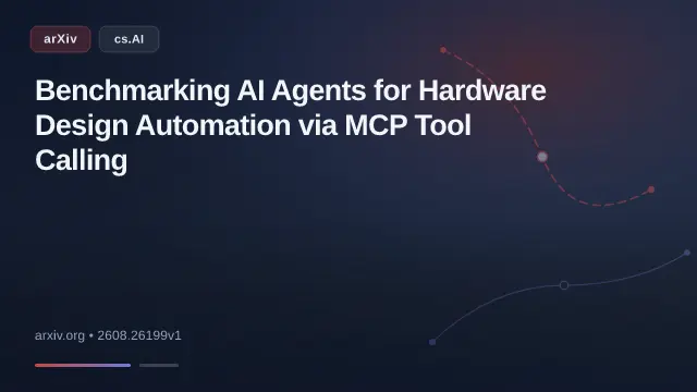 Benchmarking AI Agents for Hardware Design Automation via MCP Tool Calling