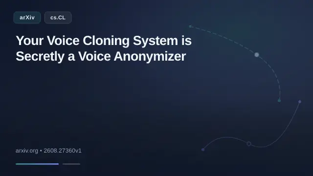 Your Voice Cloning System is Secretly a Voice Anonymizer