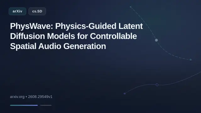 PhysWave: Physics-Guided Latent Diffusion Models for Controllable Spatial Audio Generation