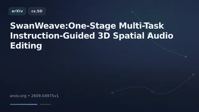 SwanWeave:One-Stage Multi-Task Instruction-Guided 3D Spatial Audio Editing