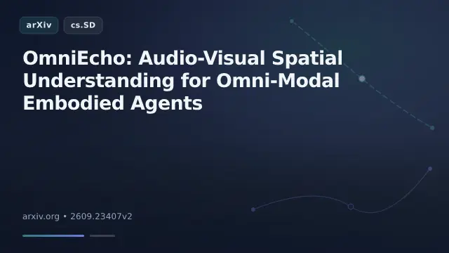 OmniEcho: Audio-Visual Spatial Understanding for Omni-Modal Embodied Agents
