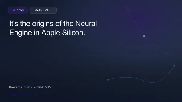 It’s the origins of the Neural Engine in Apple Silicon.