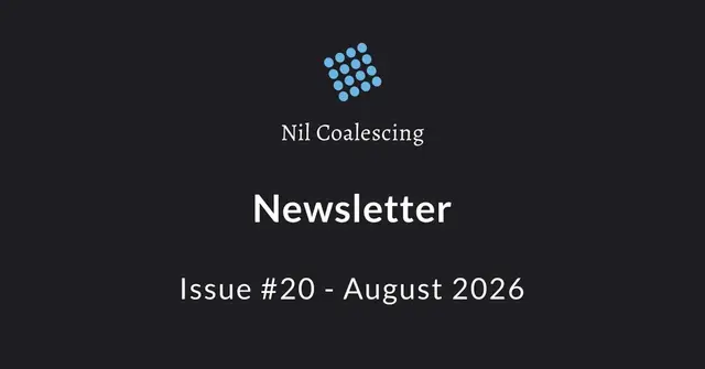 The August issue of the Nil Coalescing newsletter is here! It includes a closer look at our new Swift Charts book, links to our recent SwiftUI blog posts, my article for Those Who Swift's new Devs for Devs series and our