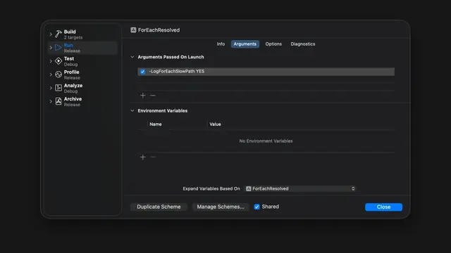 To diagnose performance issues caused by the structure of ForEach content in SwiftUI's List and lazy stacks, we can enable slow-path logging in Xcode. My new post shows how to set it up, interpret the diagnostic messages