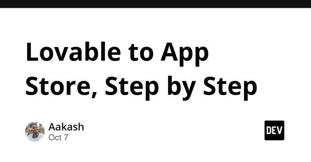 Lovable to App Store, Step by Step