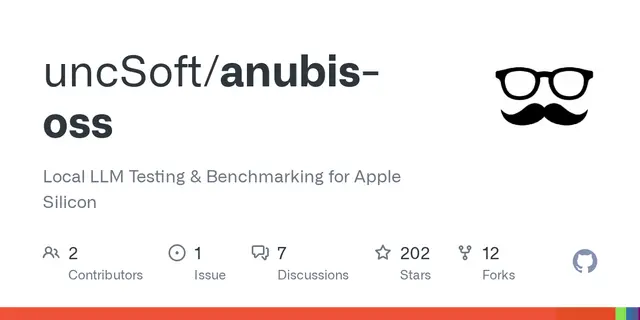 anubis-oss – Local LLM Testing & Benchmarking for Apple Silicon