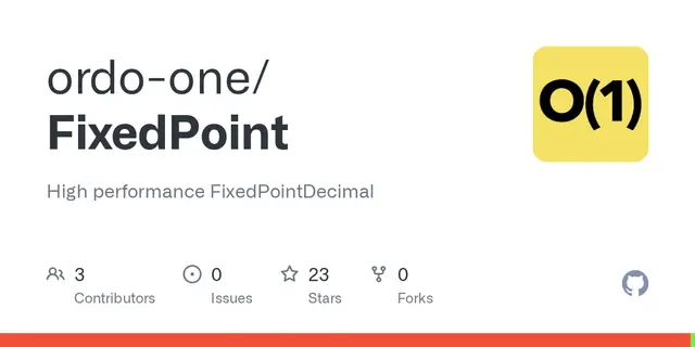 FixedPoint – High performance FixedPointDecimal
