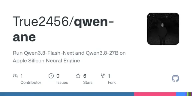 qwen-ane – Run Qwen3.8-Flash-Next and Qwen3.8-27B on Apple Silicon Neural Engine