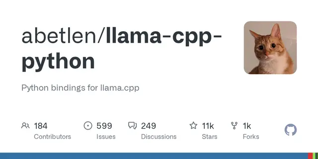 llama-cpp-python – Python bindings for llama.cpp