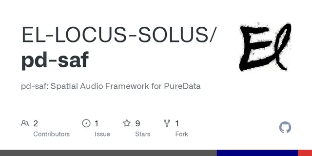 pd-saf – pd-saf: Spatial Audio Framework for PureData