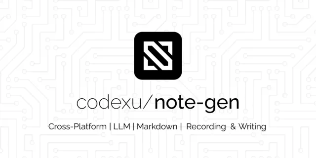 note-gen – Capture first. Organize later. A local-first Markdown app that turns scattered records into clear notes with AI.