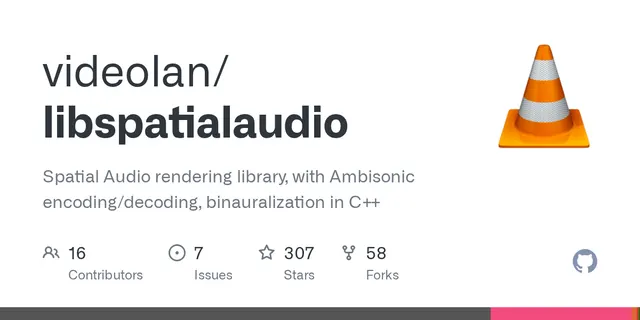 libspatialaudio – Spatial Audio rendering library, with Ambisonic encoding/decoding, binauralization in C++