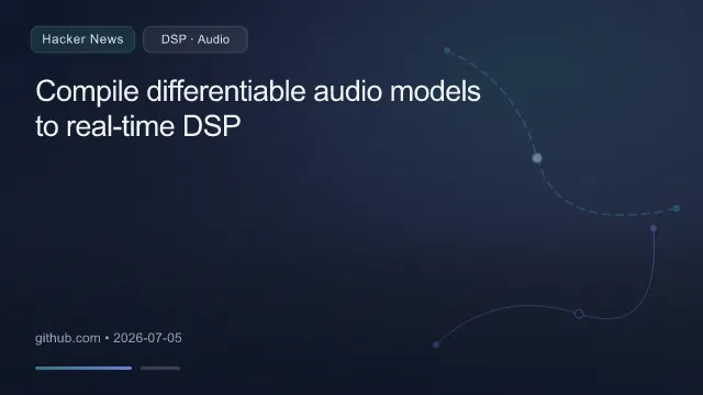 Compile differentiable audio models to real-time DSP