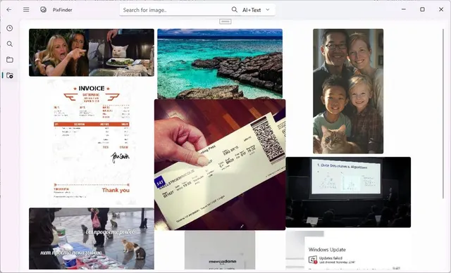 PixFinder – Free offline AI+OCR Image Search