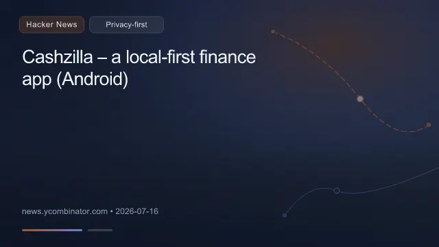 Cashzilla – a local-first finance app (Android)