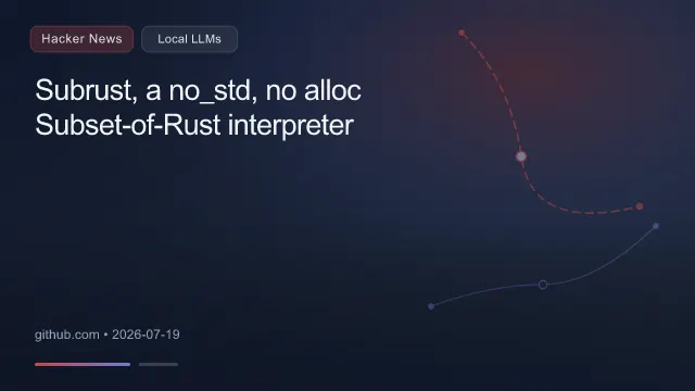 Subrust, a no_std, no alloc Subset-of-Rust interpreter