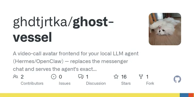 Ghost Vessel – give your local LLM agent a face