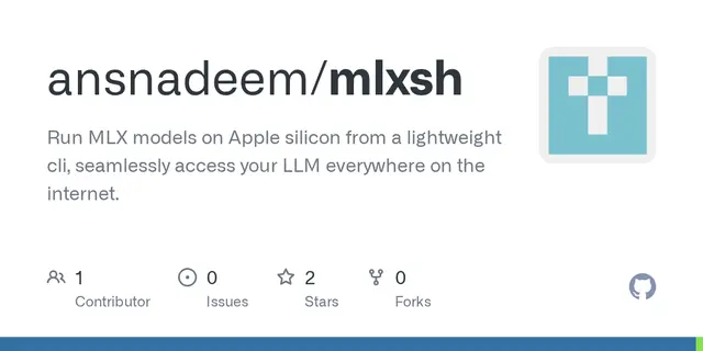 mlxsh A lightweight CLI to serve multiple local LLMs on Apple