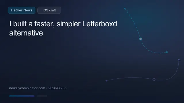 I built a faster, simpler Letterboxd alternative