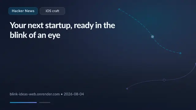 Your next startup, ready in the blink of an eye