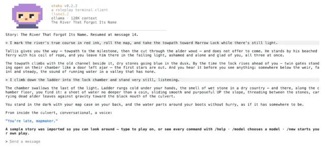Otaku – A Roleplay Terminal Client