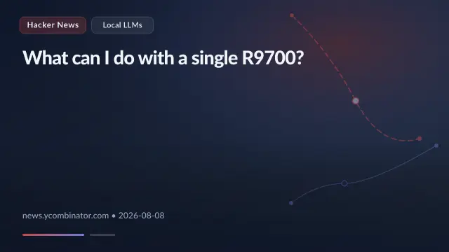 What can I do with a single R9700?