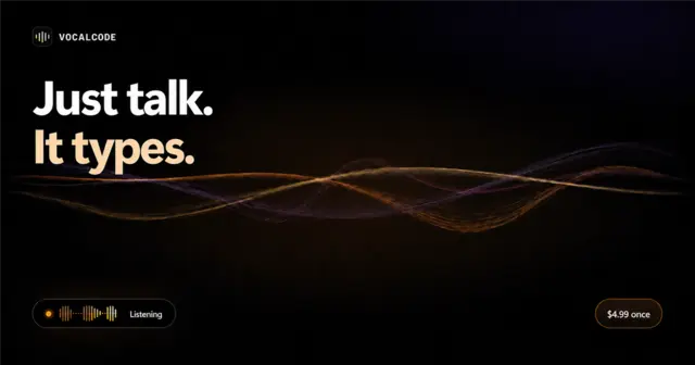 VocalCode – push-to-talk dictation for AI coding agents, on-device