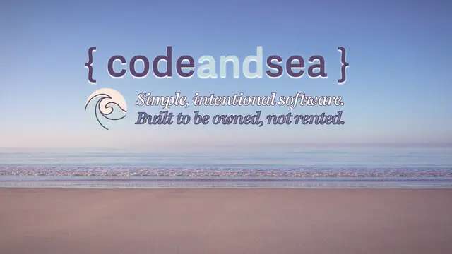 Code and Sea – Building privacy-first apps without subscriptions