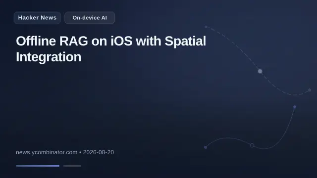 Offline RAG on iOS with Spatial Integration