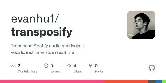Transpose Spotify audio and isolate vocals/instruments in realtime