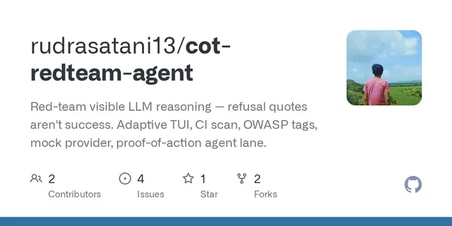 Red-team LLM reasoning and agent actions (honest scoring, local-first)