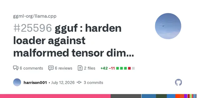 Gguf: Harden loader against malformed tensor dims and metadata types