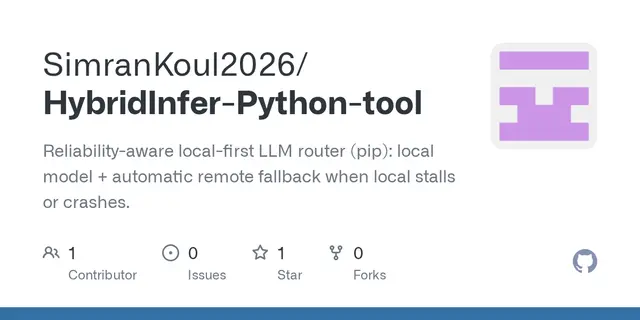 HybridInfer: Local-first LLM router that falls back to cloud on failure