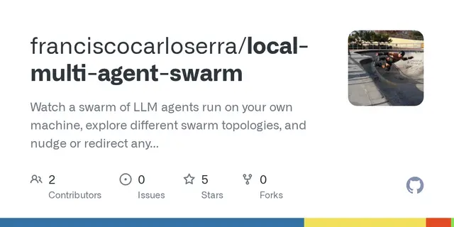Local Multi-Agent Swarm: An ant farm for local LLM agents