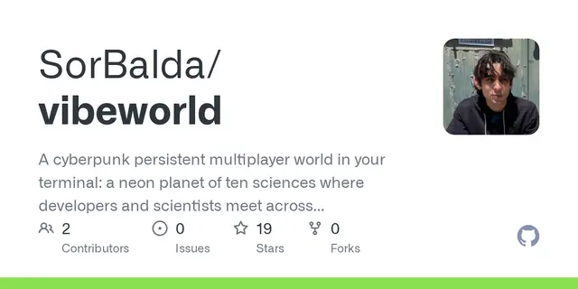 VibeWorld – a shared terminal world for developers and scientists