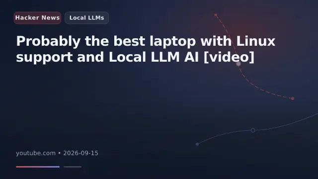 Probably the best laptop with Linux support and Local LLM AI [video]