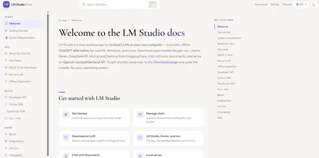 LM Studio is a free desktop app to run local LLMs on your own computer