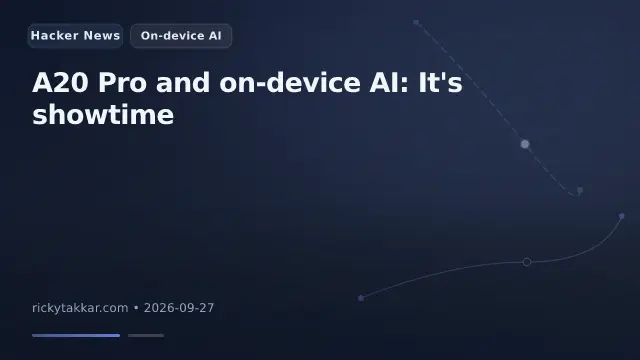 A20 Pro and on-device AI: It's showtime