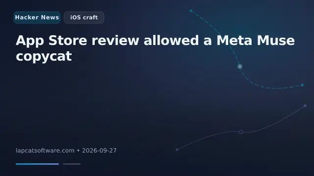 App Store review allowed a Meta Muse copycat