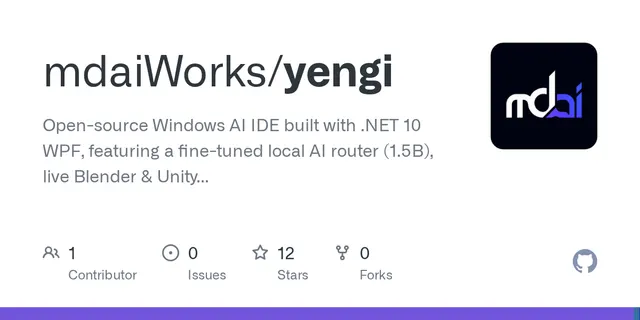 Yengi, a local-first AIdevelopment environment for coding,Blender/Unity