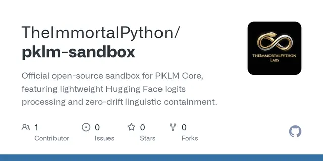 Pklm-sandbox – A lightweight open-source LogitsProcessor for local LLMs